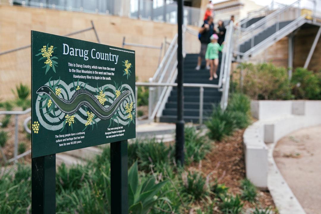 Parramatta River Darug Sign